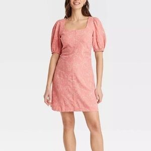 a new day Pink Floral Mini Dress